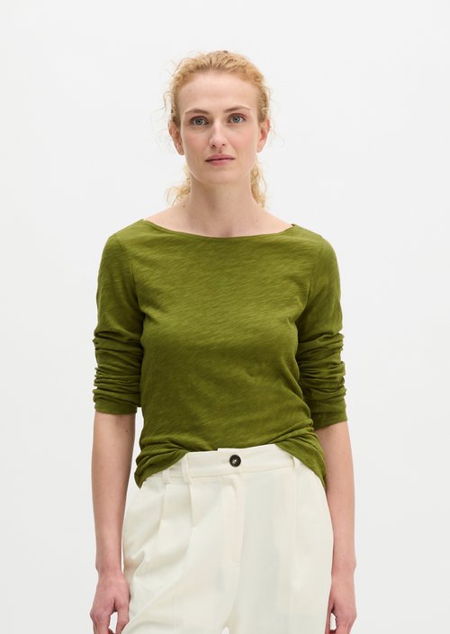 Submarine Long-Sleeve Shirt, Regular Fit — Shaded Fern