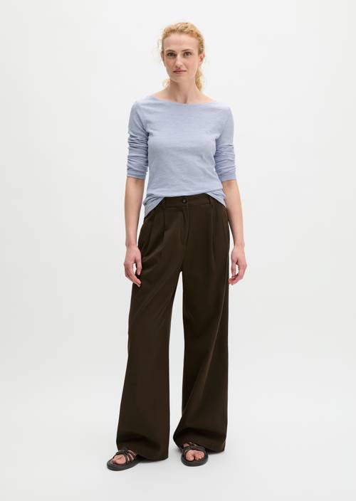U-Boot-Longsleeve regular Morning Blue in Frontalansicht
