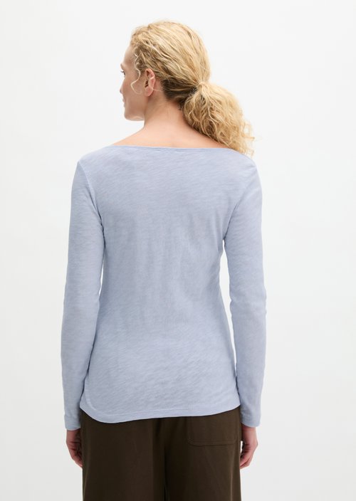 Submarine Long-Sleeve Shirt, Regular Fit — Morning Blue