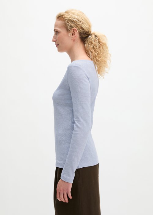 Submarine Long-Sleeve Shirt, Regular Fit — Morning Blue