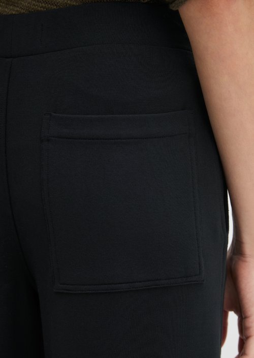 Jersey pants wide — Black