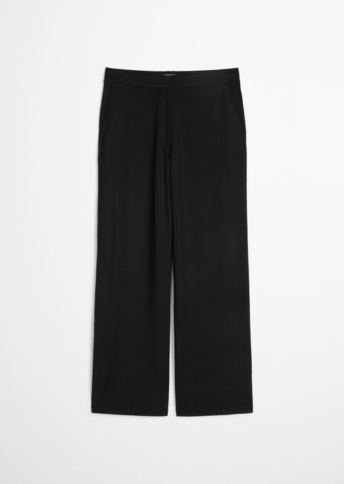 Jersey pants wide — Black