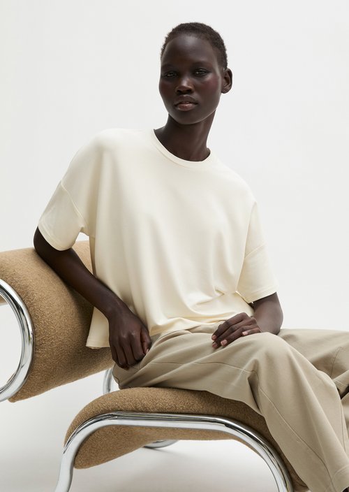 T-shirt oversize — White Cotton