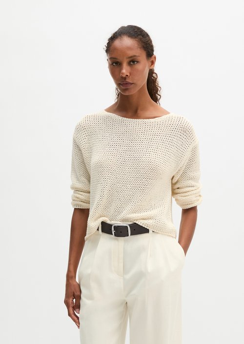 Sweater loose — White Cotton