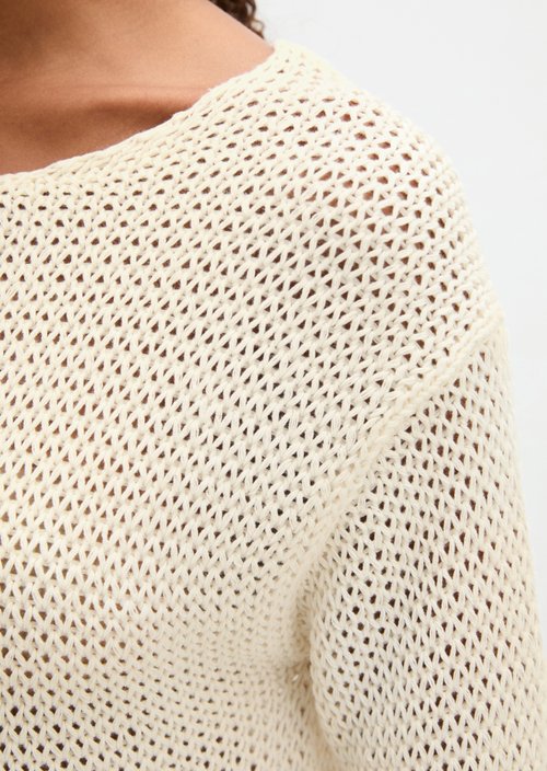 Sweater loose — White Cotton