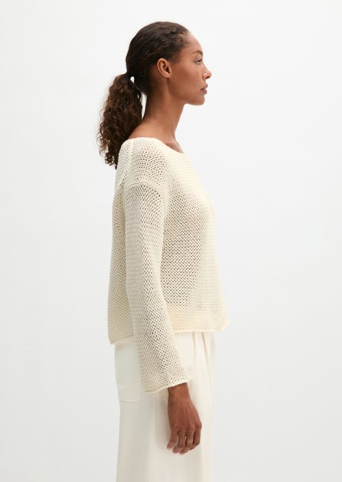 Sweater loose — White Cotton