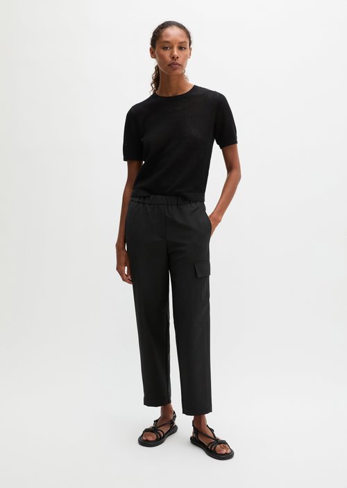 Ajour sweater regular — Black