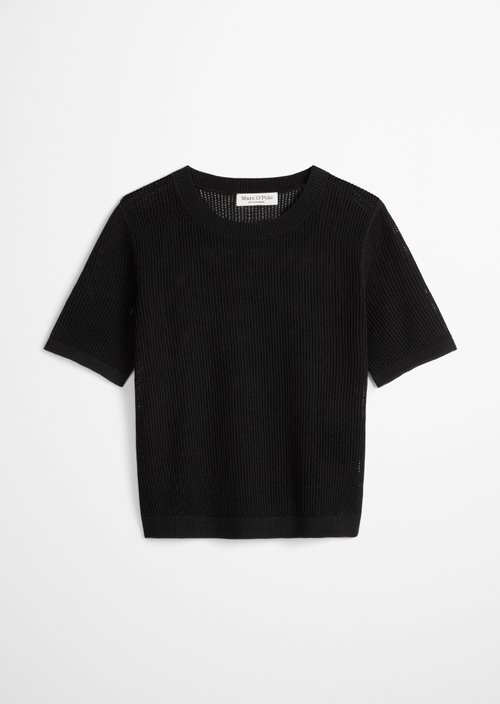 Ajour sweater regular — Black