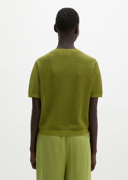 Ajour sweater regular — Shaded Fern