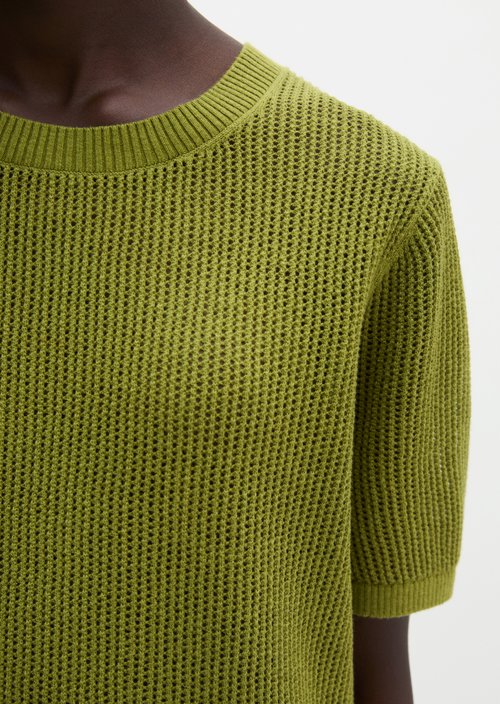 Ajour sweater regular — Shaded Fern