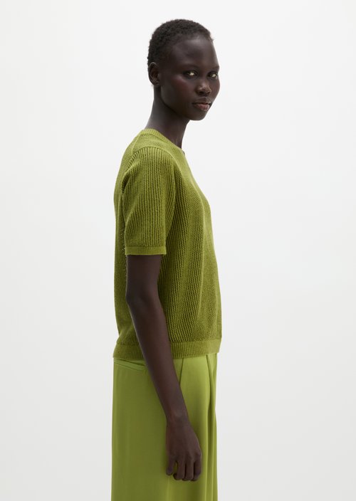Ajour sweater regular — Shaded Fern