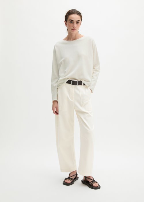 Oversized sweater — White Cotton
