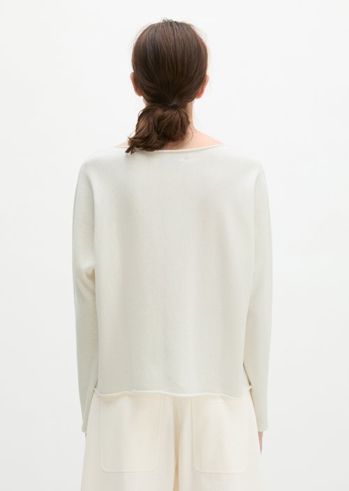 Oversized sweater — White Cotton