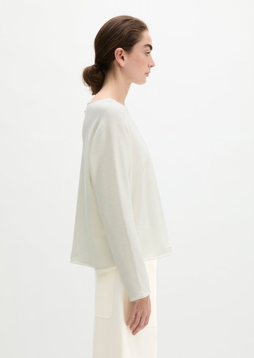 Oversized sweater — White Cotton