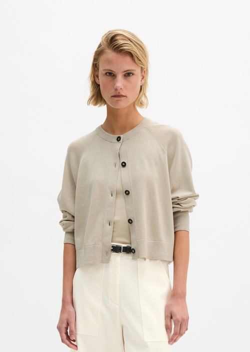 Cardigan oversized — Linen Beige