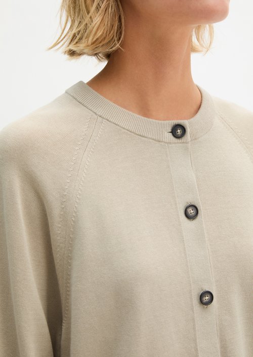 Cardigan oversized — Linen Beige