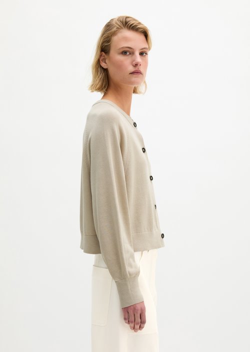 Cardigan oversized — Linen Beige