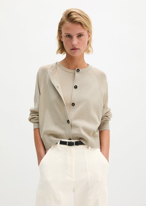 Cardigan oversized — Linen Beige