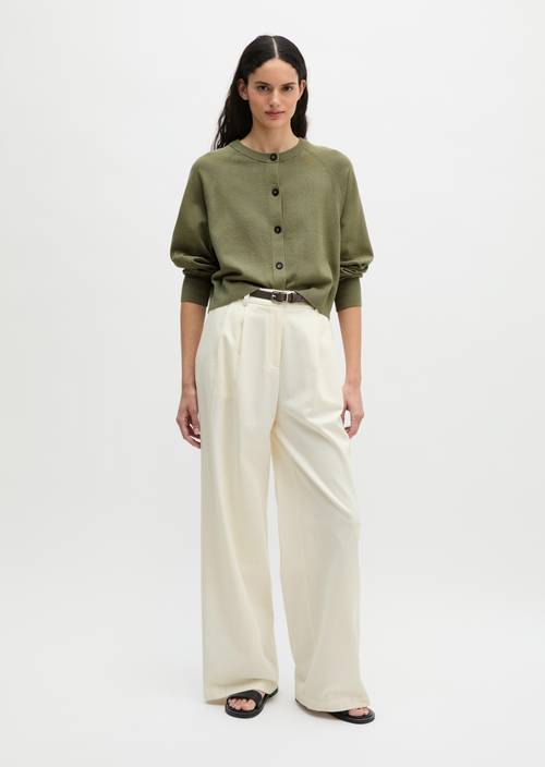 Cardigan oversized Pure Sage in Frontalansicht