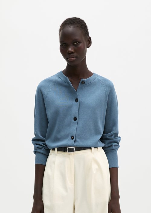 Cardigan oversized — Provincial Blue