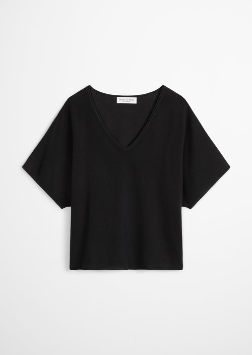 Short sleeve sweater loose — Black