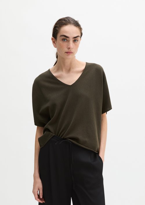 Short sleeve sweater loose — Mossy Earth