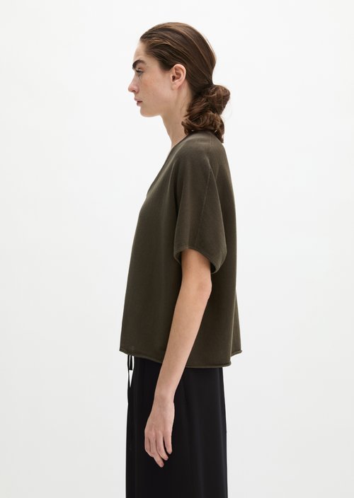 Short sleeve sweater loose — Mossy Earth