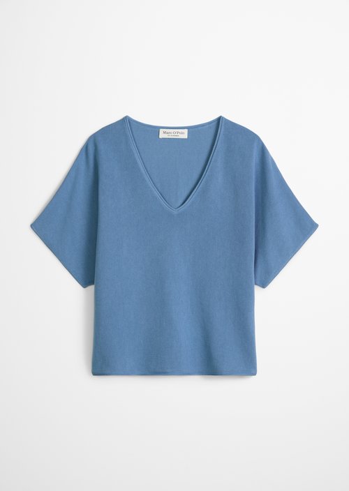 Short sleeve sweater loose — Provincial Blue