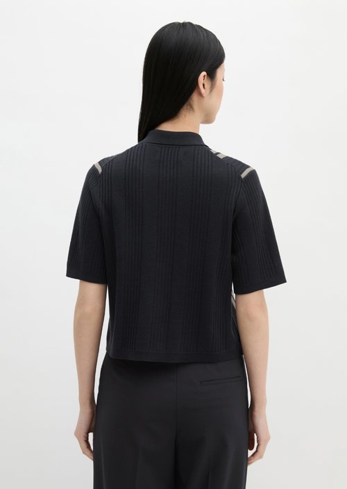 Short sleeve cardigan DFB Travel Collection — Dark Blue