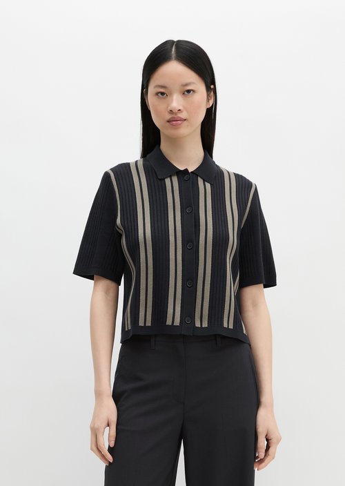 Short sleeve cardigan DFB Travel Collection — Dark Blue