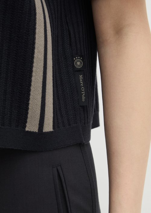 Short sleeve cardigan DFB Travel Collection — Dark Blue