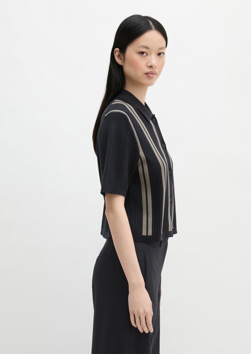 Short sleeve cardigan DFB Travel Collection — Dark Blue
