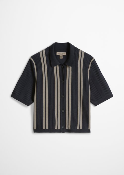 Short sleeve cardigan DFB Travel Collection — Dark Blue