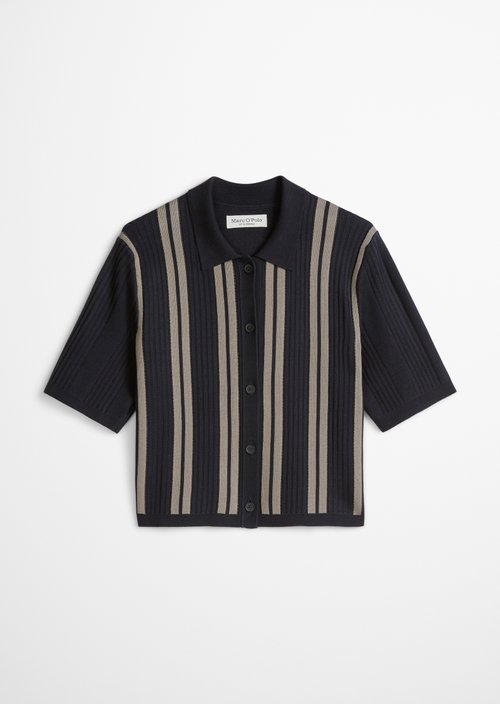 Short-Sleeve Cardigan from the Travel Collection — Dark Blue