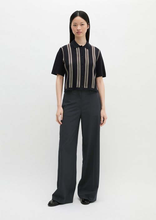 Short-Sleeve Cardigan from the Travel Collection — Dark Blue