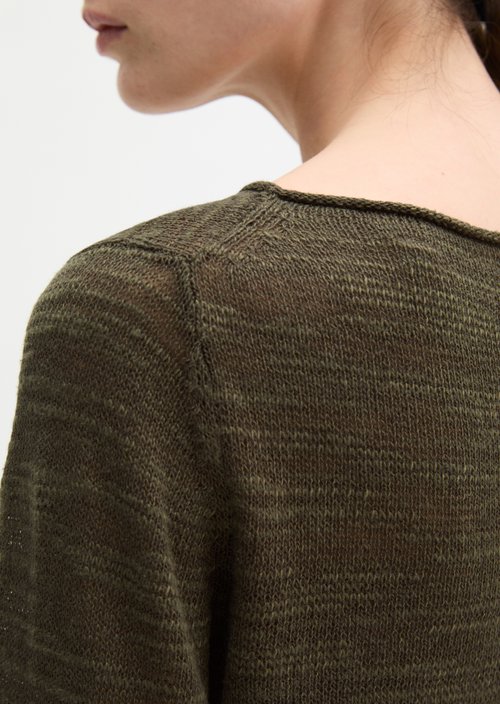 Slub sweater slim — Mossy Earth
