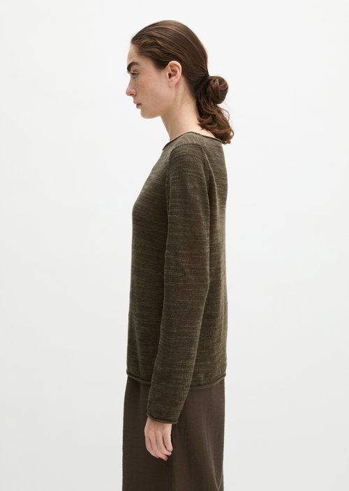 Slub sweater slim — Mossy Earth