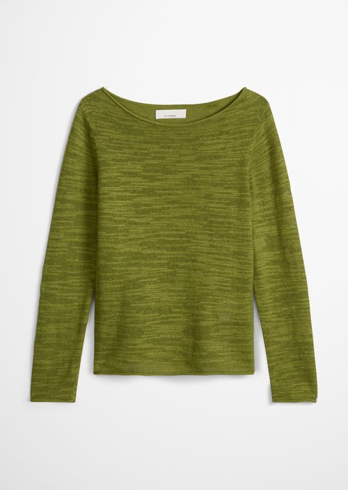 Slub sweater slim — Shaded Fern