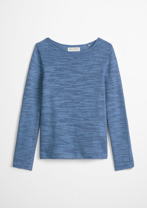 Slub sweater slim — Provincial Blue