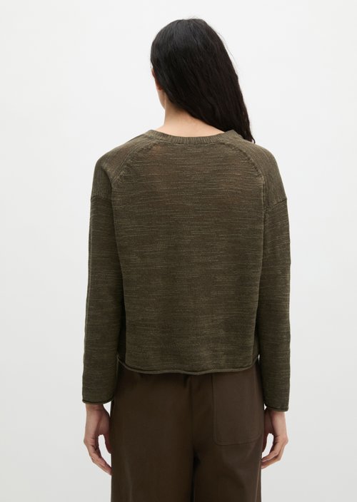 Slub cardigan loose — Mossy Earth
