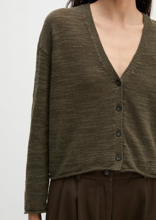 Slub cardigan loose — Mossy Earth