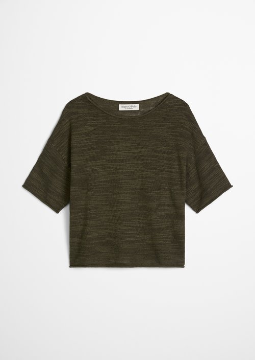 Slub short sleeve sweater loose — Mossy Earth