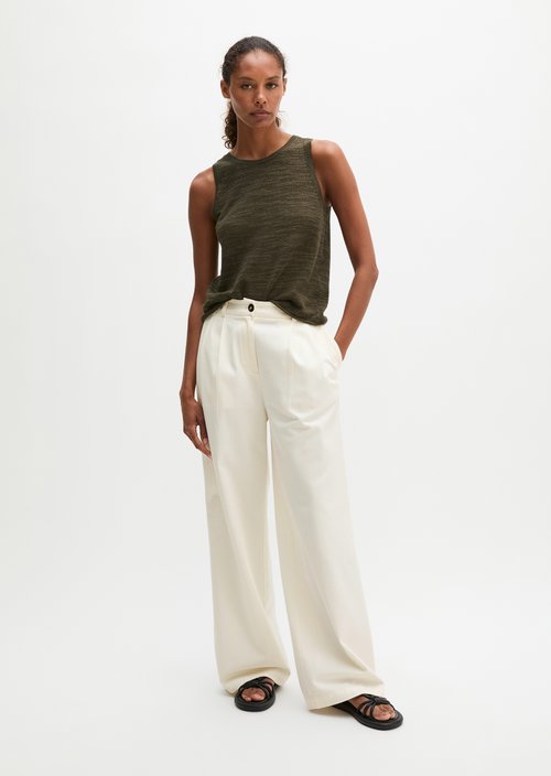 Sleeveless slub sweater regular — Mossy Earth