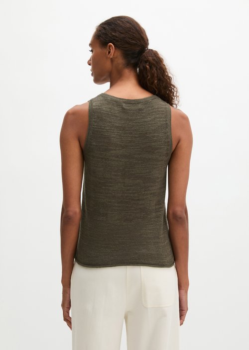 Sleeveless slub sweater regular — Mossy Earth