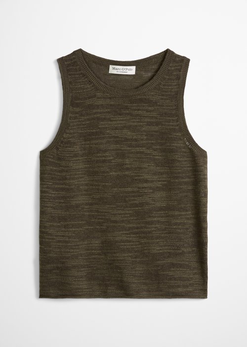 Sleeveless slub sweater regular — Mossy Earth