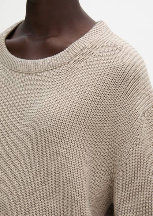 Pull en vrac Linen Beige en vue détaillée