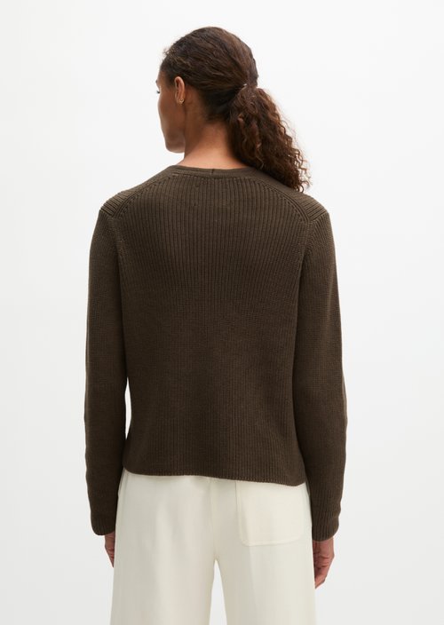 V-neck cardigan relaxed — Mossy Earth