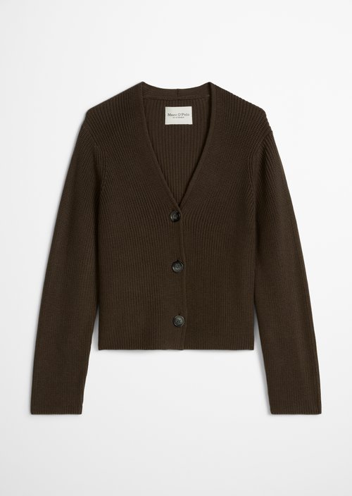 V-neck cardigan relaxed — Mossy Earth