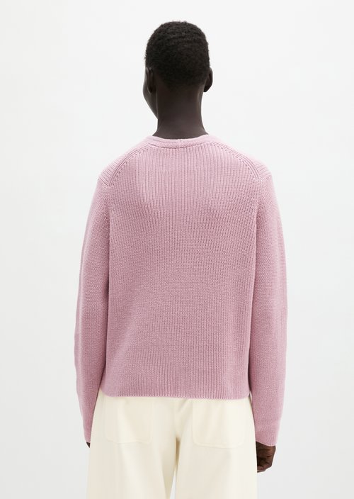 V-neck cardigan relaxed — Mild Rose