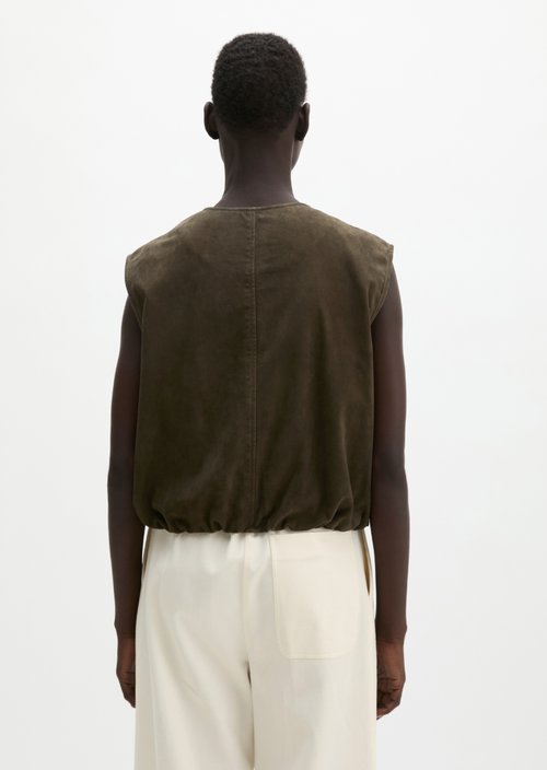 Leather vest regular — Mossy Earth